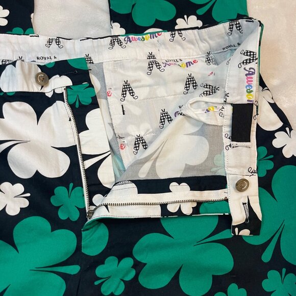 Royal & Awesome Paddy Par! Golf Pants Men's Size 42 X 34 Shamrock St. Patty NEW - Picture 8 of 14